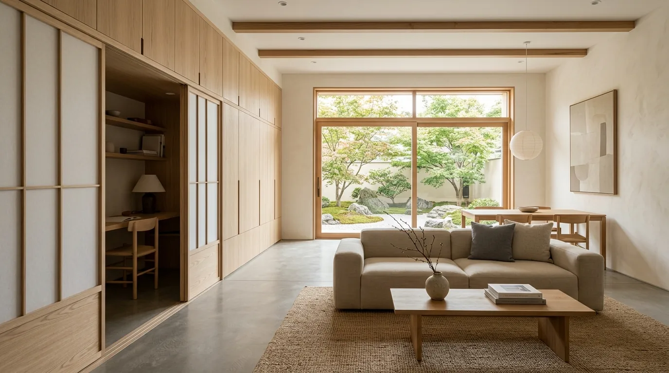 Choose neutral tones for a zen palette